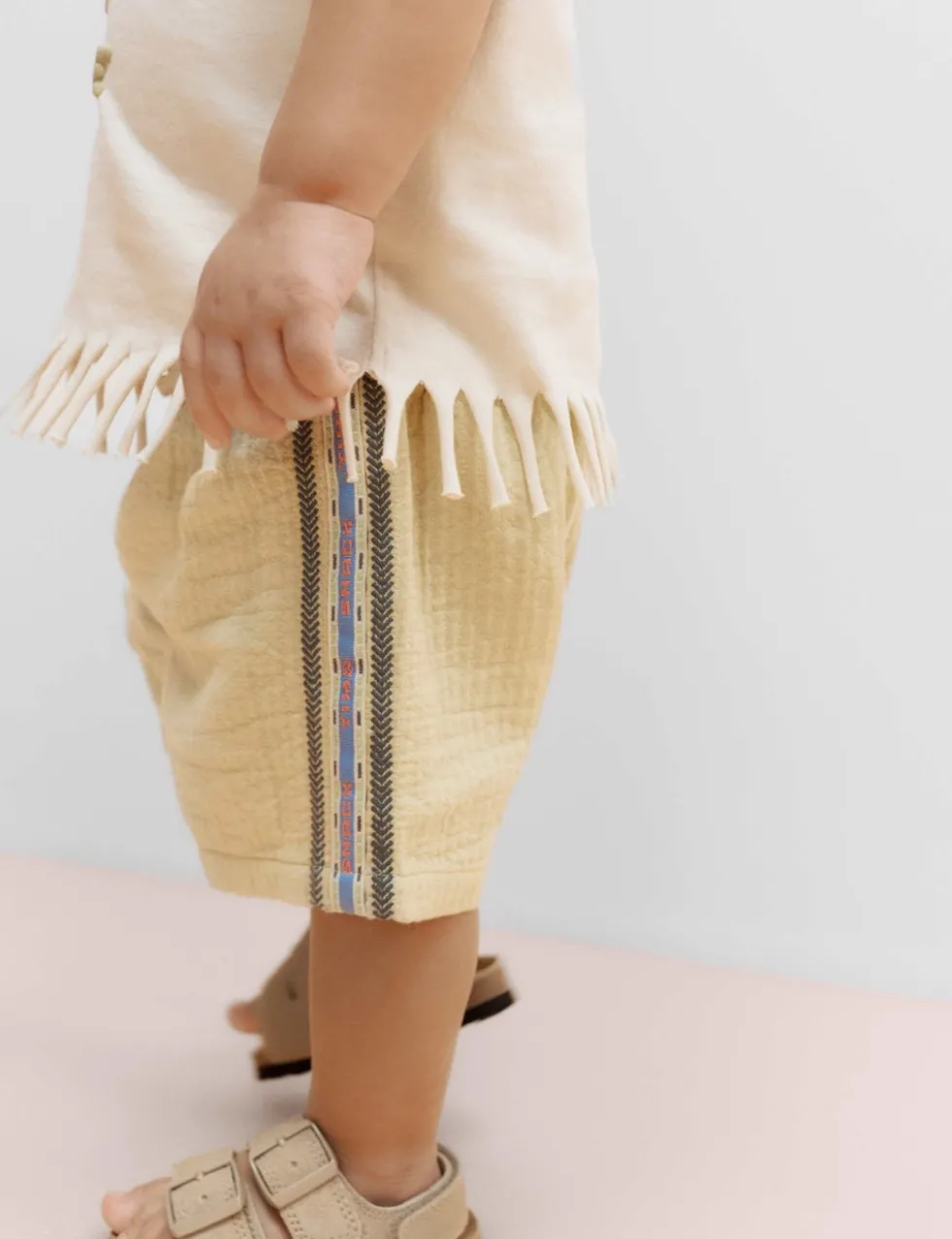 Pure Cotton Taco Fringe T-shirt and Shorts (0-5 Yrs)