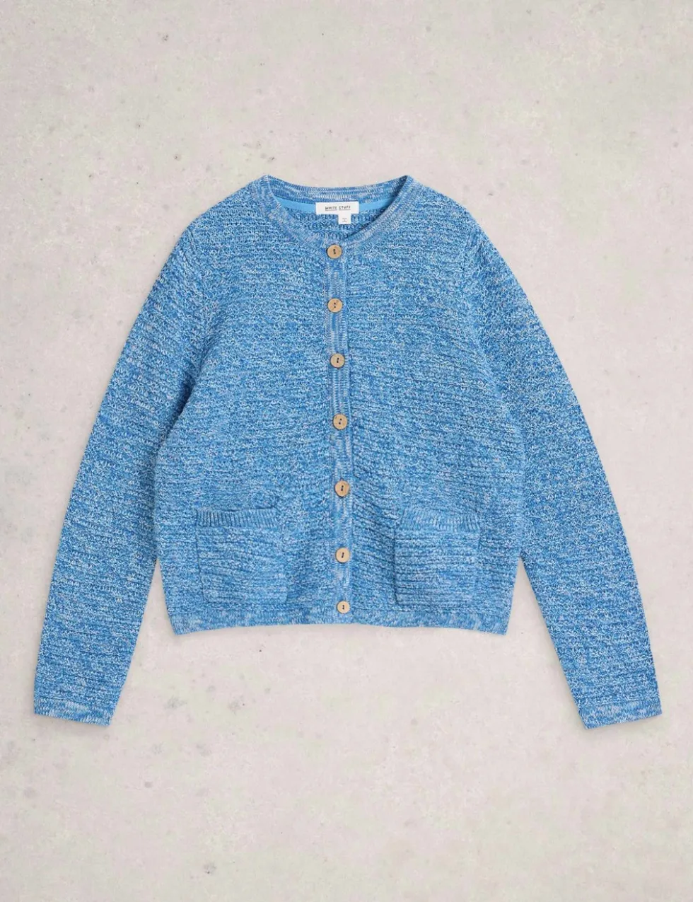 Pure Cotton Textured Button Front Cardigan