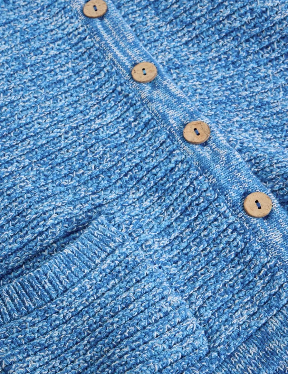 Pure Cotton Textured Button Front Cardigan