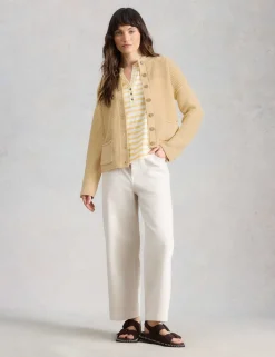Pure Cotton Textured Cardigan
