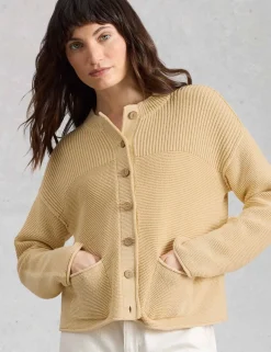 Pure Cotton Textured Cardigan