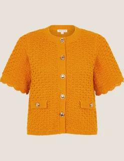 Pure Cotton Textured Cardigan