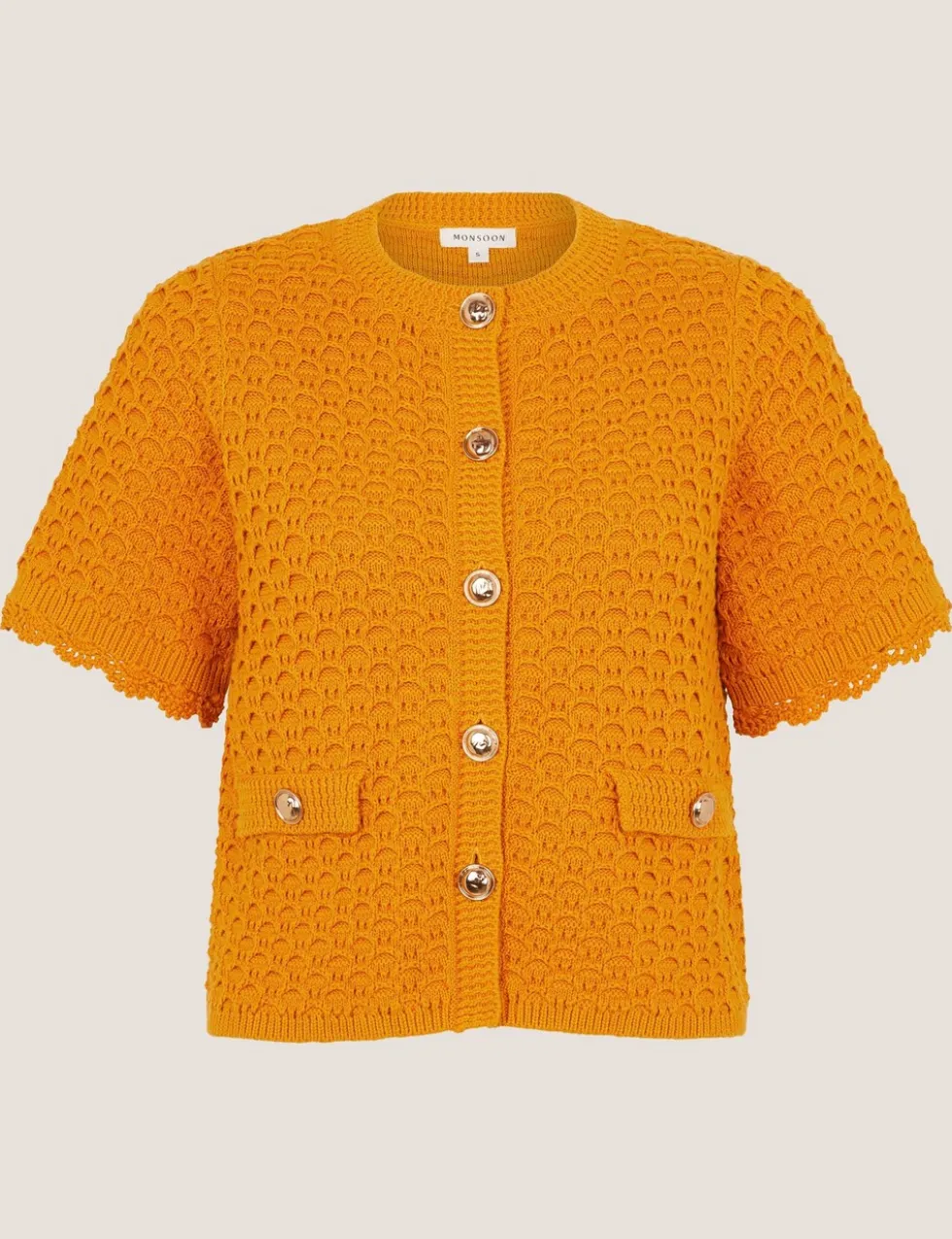 Pure Cotton Textured Cardigan