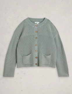 Pure Cotton Textured Cardigan