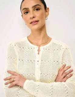 Pure Cotton Textured Cardigan
