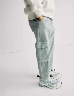 Pure Cotton Textured Cargo Trousers (2-8 Yrs)