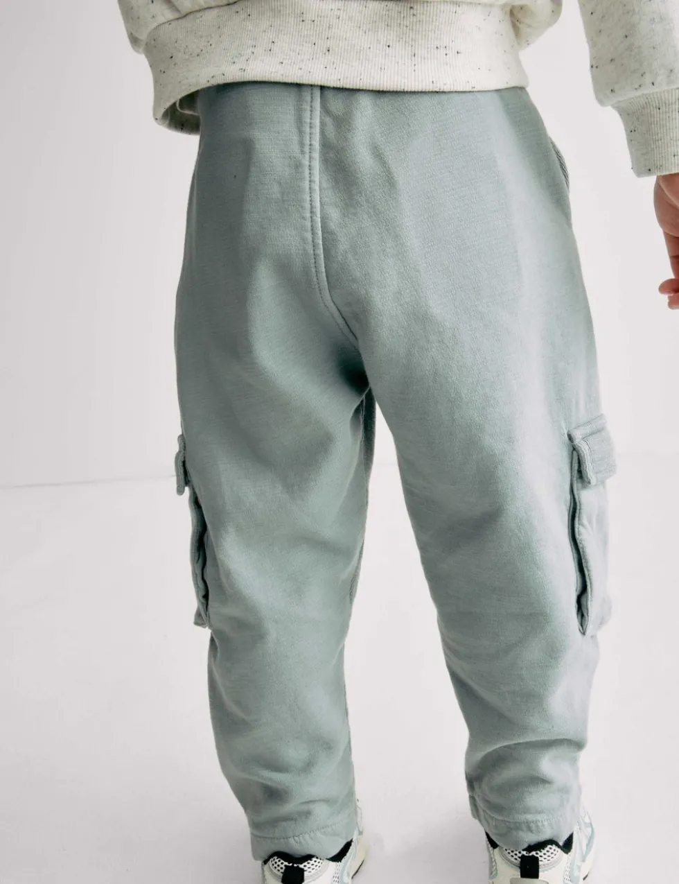 Pure Cotton Textured Cargo Trousers (2-8 Yrs)