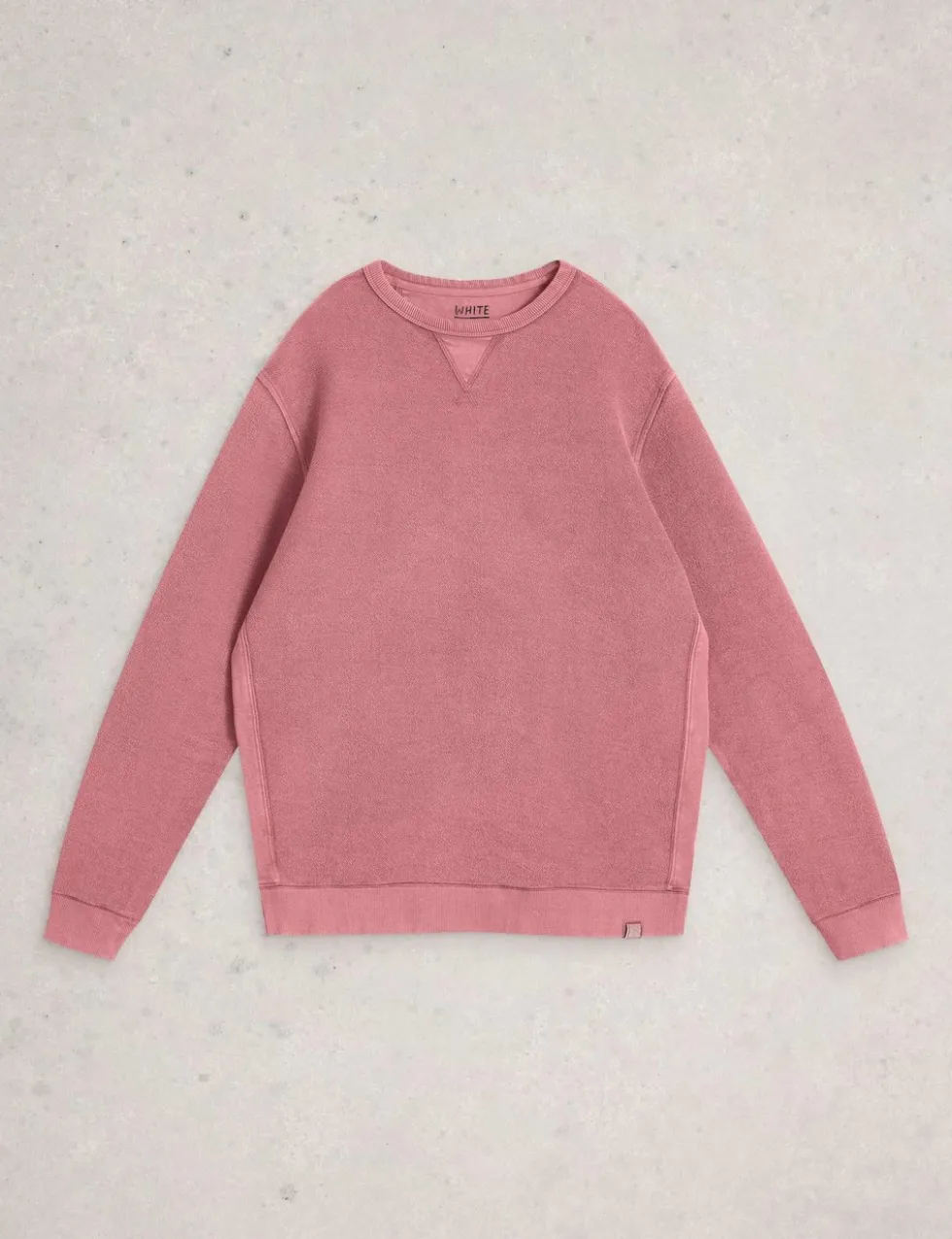 Pure Cotton Textured Crew Neck Sweatshirt