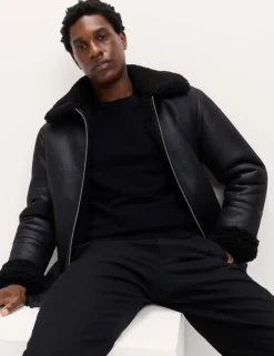 Pure Cotton Textured Crew Neck Jumper