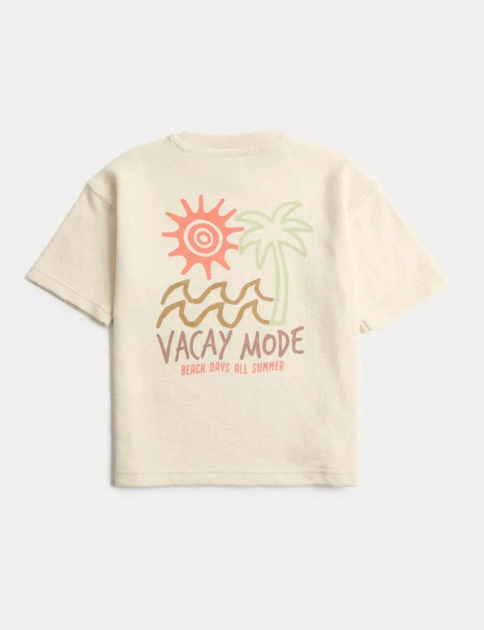 Pure Cotton Textured Graphic T-Shirt (2-8 Yrs)