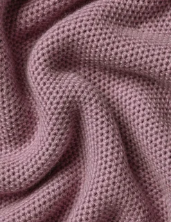 Pure Cotton Textured Half Zip Jumper