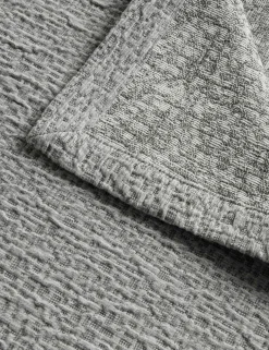 Pure Cotton Textured Jacquard Bedspread