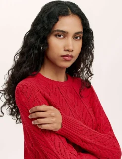 Pure Cotton Textured Jumper