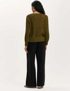 Pure Cotton Textured Jumper