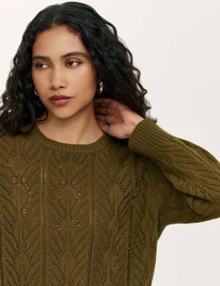 Pure Cotton Textured Jumper