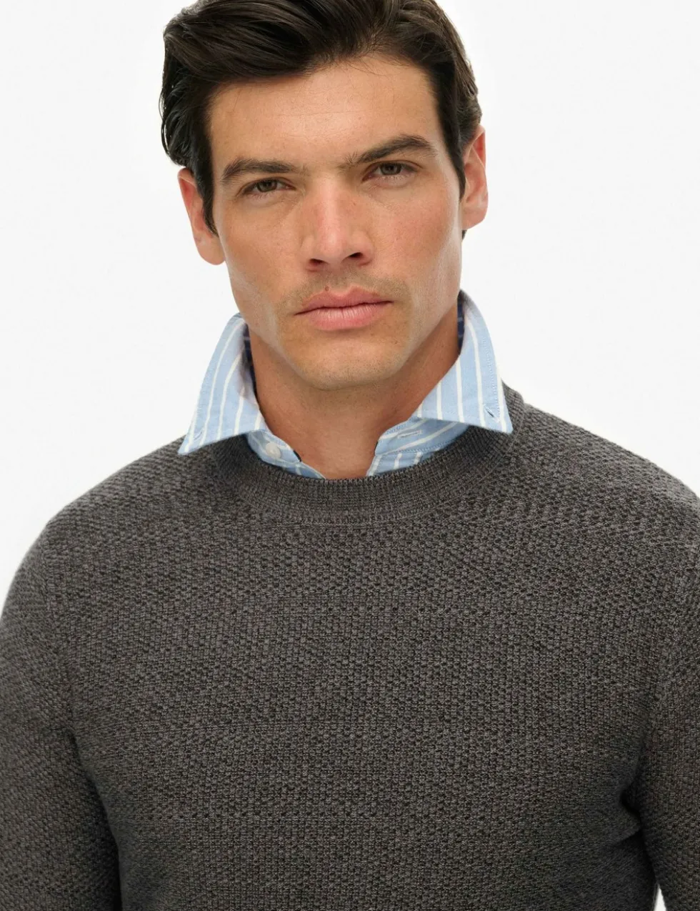 Pure Cotton Textured Jumper