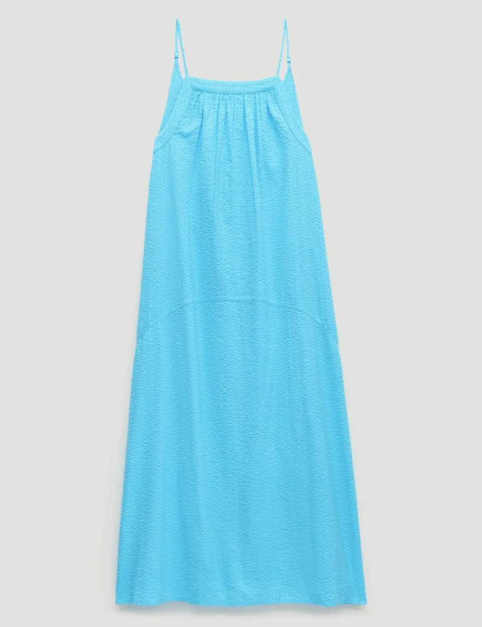 Pure Cotton Textured Midi Beach Dress