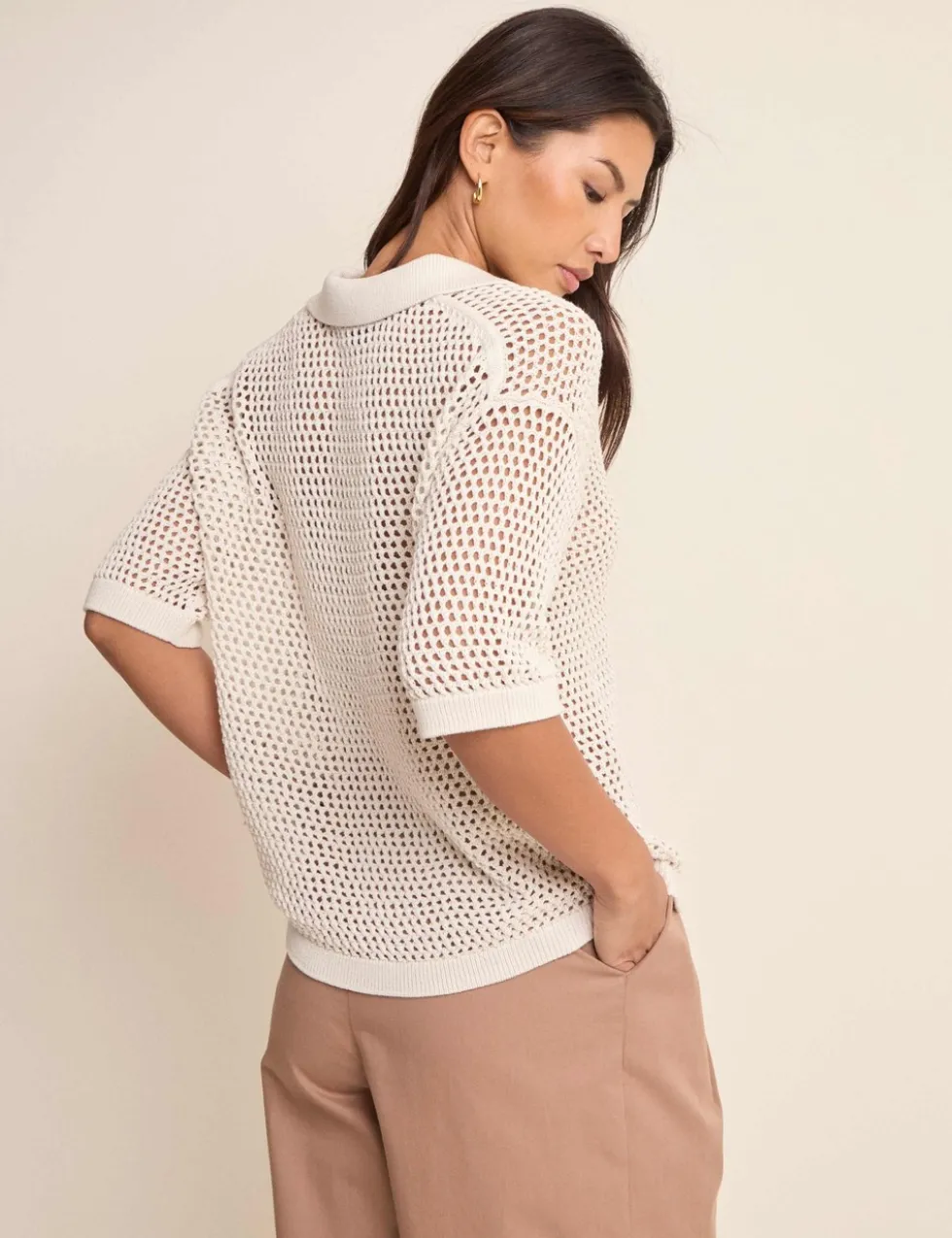 Pure Cotton Textured Polo Shirt