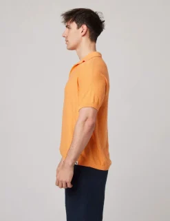 Pure Cotton Textured Polo Shirt