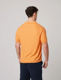 Pure Cotton Textured Polo Shirt