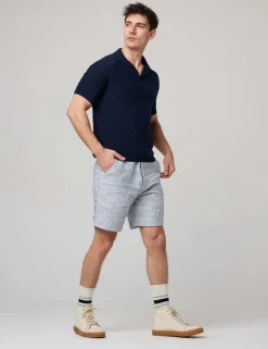 Pure Cotton Textured Polo Shirt
