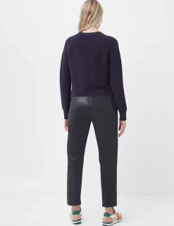 Pure Cotton Textured Relaxed Jumper