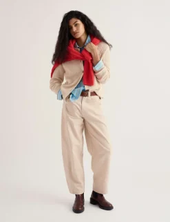 Pure Cotton Textured Relaxed Cardigan