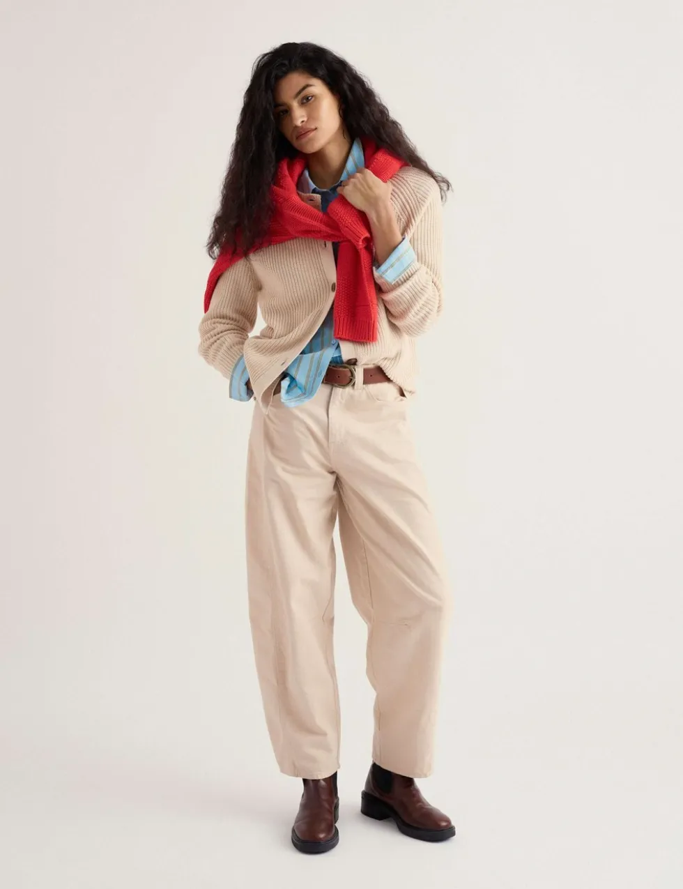 Pure Cotton Textured Relaxed Cardigan