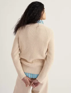 Pure Cotton Textured Relaxed Cardigan