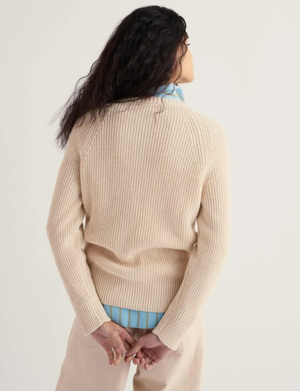 Pure Cotton Textured Relaxed Cardigan