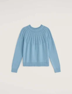 Pure Cotton Textured Relaxed Jumper