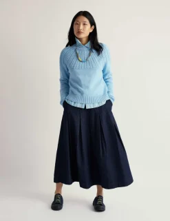 Pure Cotton Textured Relaxed Jumper