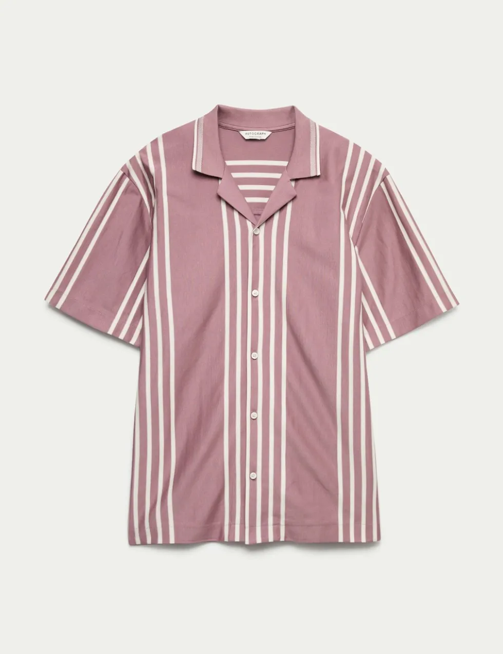 Pure Cotton Textured Revere Polo Shirt