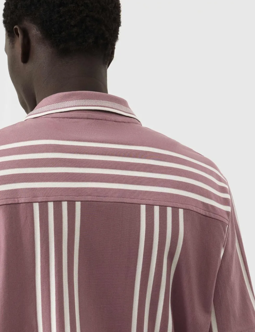 Pure Cotton Textured Revere Polo Shirt