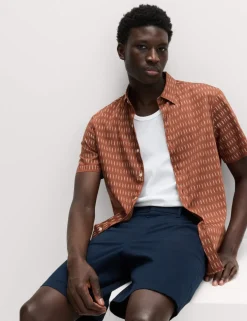 Pure Cotton Textured Shirt