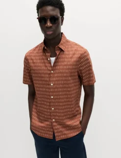 Pure Cotton Textured Shirt