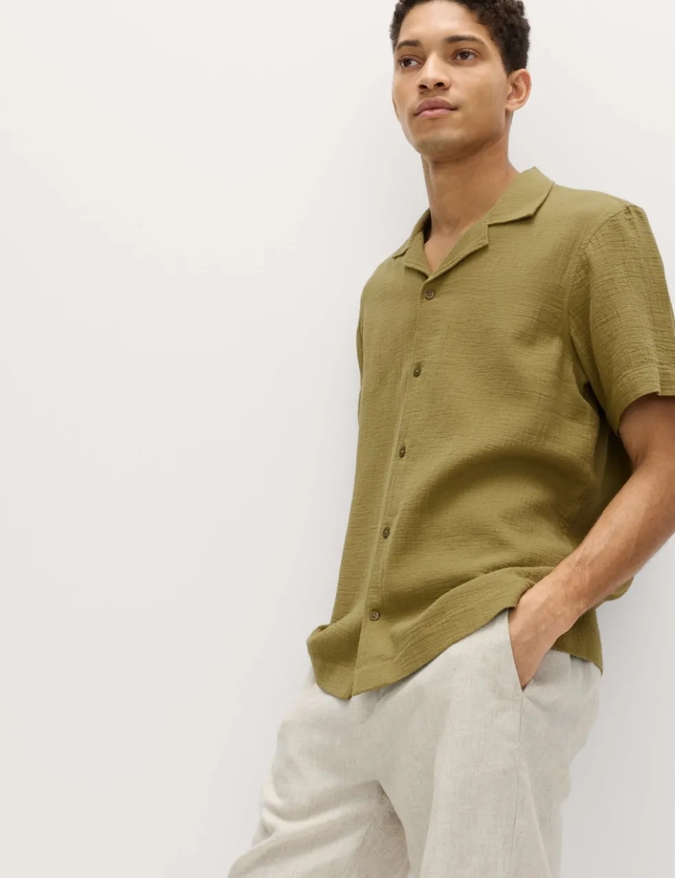 Pure Cotton Textured Shirt