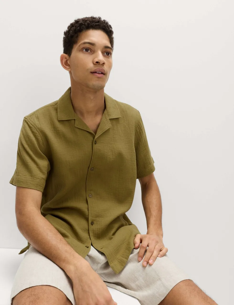 Pure Cotton Textured Shirt