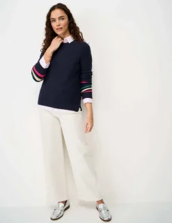 Pure Cotton Textured Stitch Jumper
