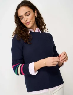 Pure Cotton Textured Stitch Jumper