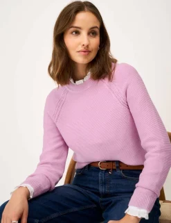 Pure Cotton Textured Stitch Jumper