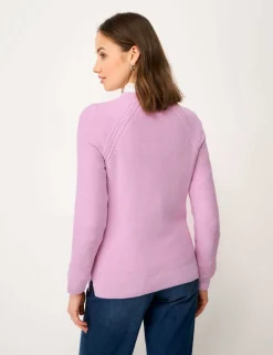 Pure Cotton Textured Stitch Jumper
