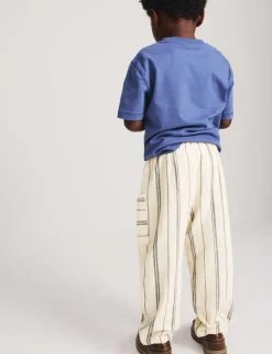Pure Cotton Textured Striped Trousers (2-8 Yrs)