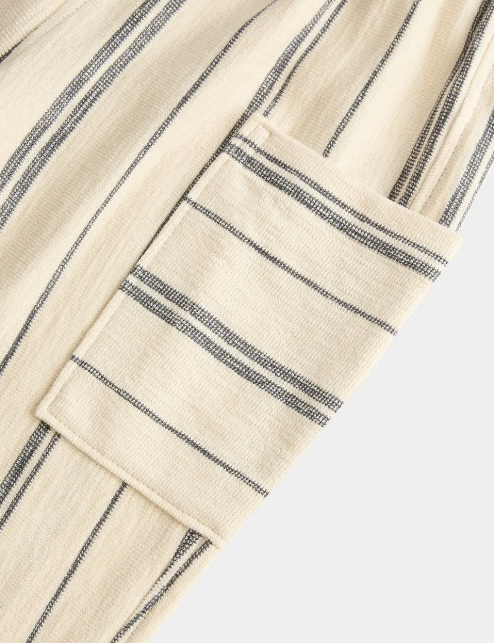 Pure Cotton Textured Striped Trousers (2-8 Yrs)