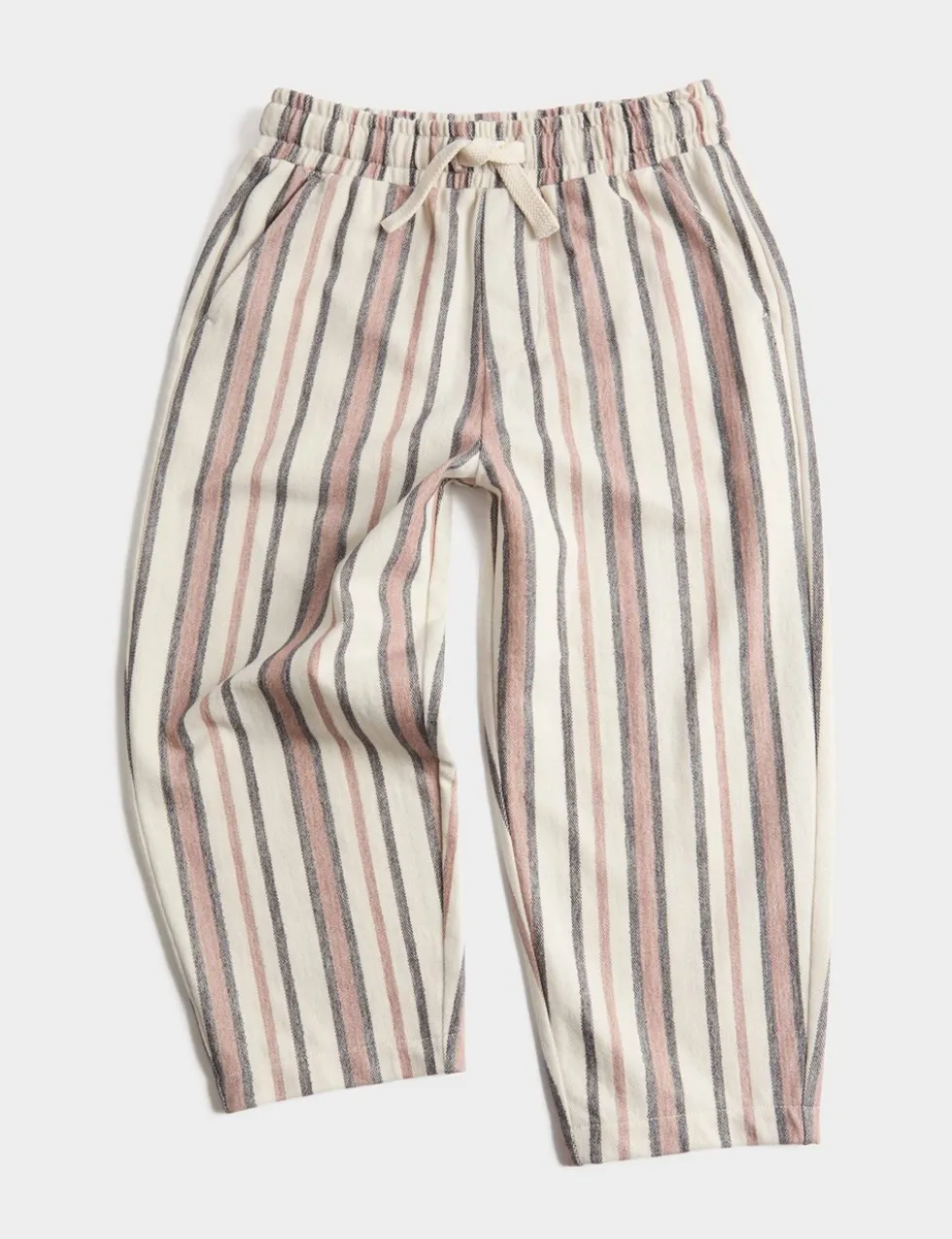 Pure Cotton Textured Striped Trousers (2-8 Yrs)