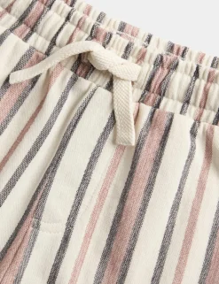 Pure Cotton Textured Striped Trousers (2-8 Yrs)