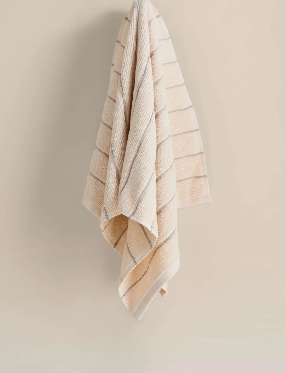 Pure Cotton Textured Striped Towel