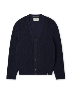 Pure Cotton Textured V-Neck Cardigan