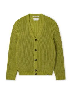 Pure Cotton Textured V-Neck Cardigan