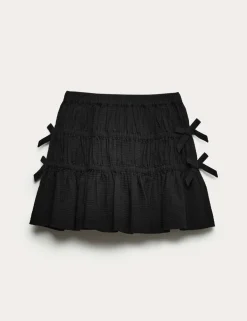 Pure Cotton Tie Bow Skirt (2-16 Yrs)